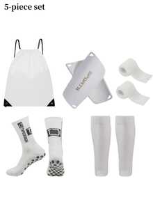 5pcs/Set Football Gear Set (Football Socks/Shin Guards/Shin Pads/Storage Bag/Accessories), Complete Equipment To Showcase Your Unique Strength On The Field - Multicolor - View 2