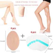 10-Pack Anti-Chafing Thigh Pads, Self-Adhesive Transparent Invisible Thigh Protectors, Sweat-Absorbing Comfortable Body Patches To Prevent Friction, Suitable For Fitness And Running Use - 透明 - 10 件 - 查看 9