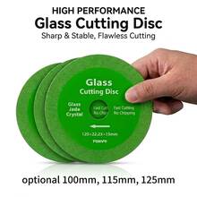 3pcs 100mm/115mm/125mm Diamond Saw Blades, Suitable For Angle Grinder, Can Smoothly Cut Glass, Jade, Crystal And Ceramic, Precise Cutting With No Burrs - Diamond Glass Cutting Disc - View 2