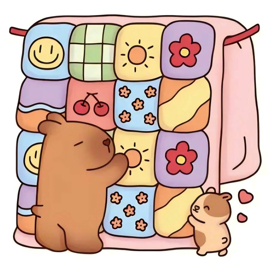Comfortable Patterns: Adult And Children's Coloring Books, Bold And Simple, Large Designs, Relax Your Mind, Includes Cute Comfortable Patterns And Mandalas (Bold And Simple Coloring) - 我的毛絨朋友 - 查看 1