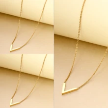 1 Tuyên bố Gầy Sợi dây V Dây chuyền - Nhiều màu - Xem 5
