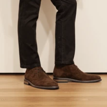 Men's Desert Boots, Classic Retro Derby Boots, Wear-Resistant Anti-Slip Casual Ankle Boots - Camel - View 5