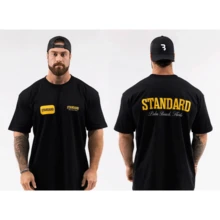 Summer Jogger Gym T Shirt For Men Cbum T Shirt  Muscle Men Cbum Gym T Shirt Cbum Fitness Cotton Shirt Cbum Women T Shirt - Black 4 - View 6