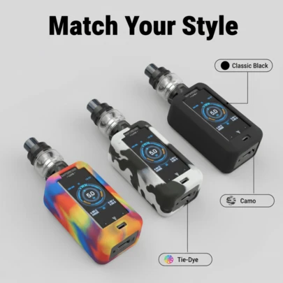  Latest Hot-Selling VapeSMOD Silicone Case Suitable For Vaporesso Luxe/Luxe2, Protective Cover, Anti-Slip, Anti-Drop, Anti-Collision, Liquid Soft Silicone Material, Textured Finish