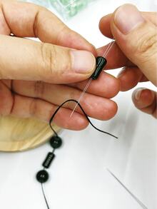 5支/套串珠针，可开口针，扭针，不锈钢串珠针，适用于珠宝制作、项链DIY、工艺品和串珠 - 開口針5根 - 查看 1