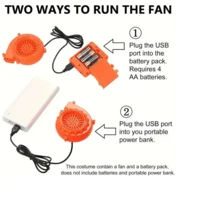 成人棕色背包兔子充气服卡通兔子角色扮演派对服装 - 彩色 - 查看 6