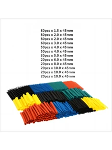 530 Pcs Heat Shrink Tubing Kit,Waterproof Heat Shrink Tubes Wire Wrap,Self-Solder Wire Connectors,Heat Shrink Tubing Combination Sleeve Electrical Tape Insulation Shrinkage,Multicolor Assortment Marine Grade Repair Wire... - 530Pcs Colorful Set (in Bags) - View 10