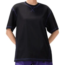 CAMEL CROWN Women's Outdoor Quick-Dry T-Shirt, Lightweight Breathable Moisture-Wicking Cooling Sun Protection, Round Neck Short Sleeve T-Shirt - Phantom Black - View 3