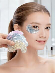 2pcs Cute Gel Eye Mask, Cold Hot Pack, Reusable Cooling Eye Pad, Relieve Eye Fatigue & Dark Circles,School,Back To School,Travel,Travel Essentials,Home Essentials,Eye Mask,Sleep Mask - Multicolor - View 1