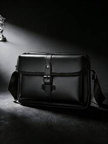 peach tree Men's Shoulder Leather Casual Crossbody Bag, Top Layer Of Cowhide Handbag, Fashionable Leather Bag, Tote Bags For University - Multicolor - View 4