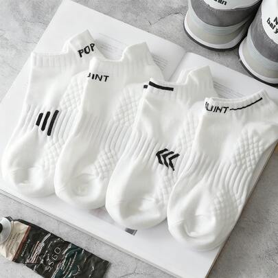 White Elastic Sports Socks, Breathable And Sweat-Wicking, Essential For Everyday Casual Wear And Sports. Comfortable And Breathable, With A Highly Elastic Cuff. Unisex, Suitable For Outdoor Sports And Fitness. Women's Ankle Socks Are Suitable For Both Casual And Formal Occasions. Men's Ankle Socks