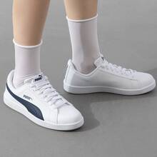 Giày thể thao cổ thấp PUMA White Gold thoải mái và đa năng, unisex, màu trắng và xanh dương. - Trắng xanh - Xem 2