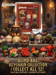 Netflix Delicious In Dungeon Officially Licensed Blind Bag Keychain (1PC)-3D Foam Blind Box Figure Bag Clip&Charm Zipper Pull Keyring Backpack Accessories Collectible Mystery Box Gifts-Laios Marcille Chilchuck Senshi Falin - Multicolor - View 5