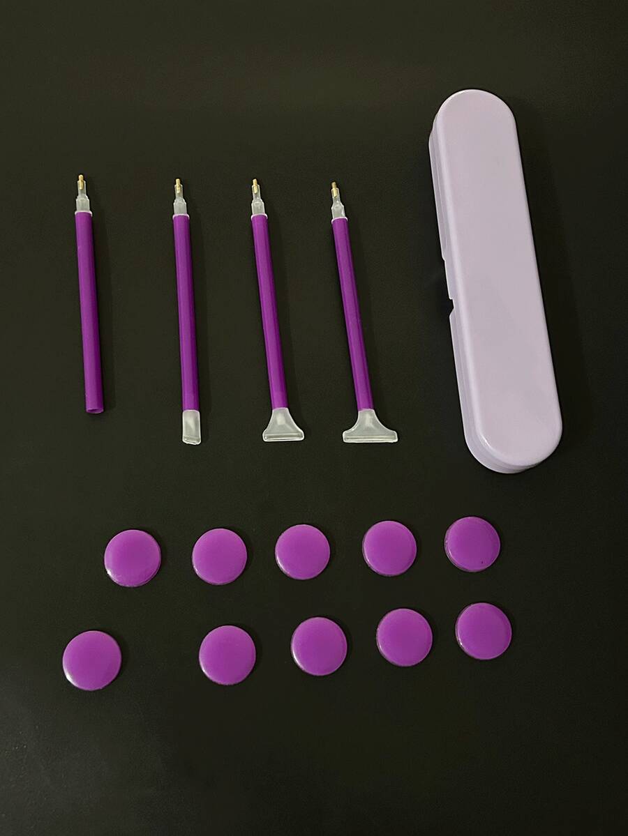 15件套钻石画工具/配件，紫色套装 - 套裝 - 查看 1