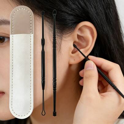 Stainless Steel Ear Pick Earwax Removal Tool Kit Professional Ear Care Cleaner For Home Personal Daily Hygiene & Gentle Cleaning Tools For Adults & Family Use