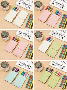 1pc Handmade Pencil Holder, Pencil Storage Bag, Pencil Case, Stationery Organizer, Teacher Gift, Customized Teacher Gift, Office Or Studio Supplies Organizer - Single Piece - View 2