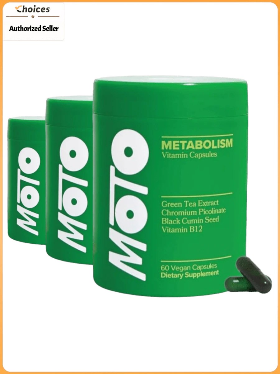 MOTO Women's Supplement Capsules | Vitamin B12, Chromium & Botanical Blend | Vegan Dietary Supplement | 60 Count (3 Bottles) - 3 Bottles - 查看 1