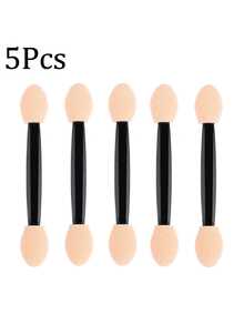 100/50支双头海绵眼影刷，眉妆工具，迷你化妆刷，旅行必备，情人节礼物 - 彩色 - 查看 8