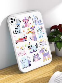 适用于三星 Galaxy Tab A7 LITE、Pro 11 英寸（2021 款，第十代）的可爱卡通狗造型防震平板电脑保护套（1 件装） - 彩色 - 查看 4