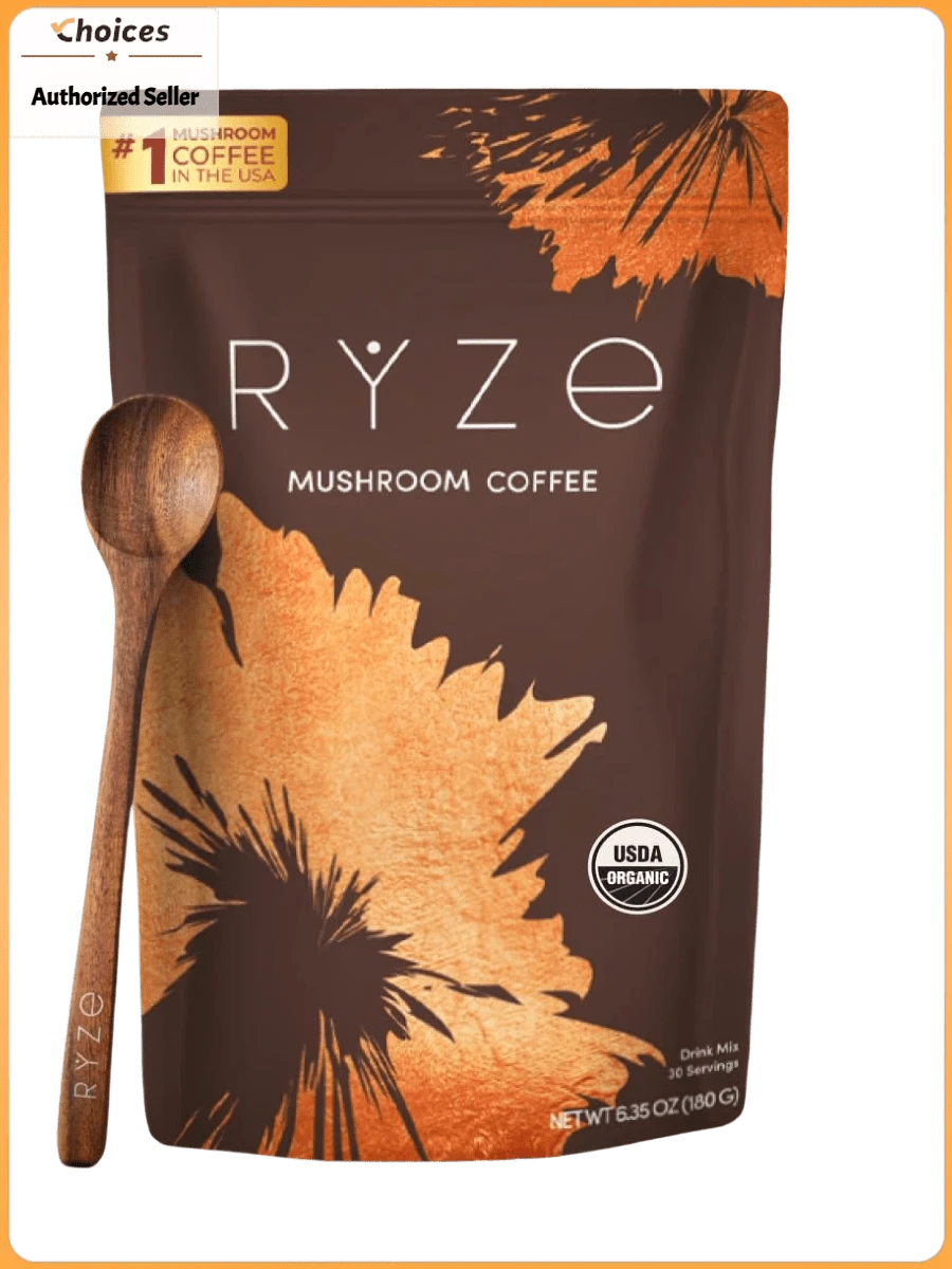 Mushroom Coffee Instant Powder | Organic Coffee With Lion's Mane, Reishi & MCT Oil | 30 Servings (Pack Of 1) - Pack of 1 - 查看 1