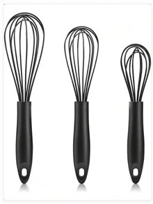 1pc Silicone Whisk, Stainless Steel Material, Heat & Scratch Resistant, Kitchen Utensil For Mixing, Beating, Blending. Also A Heat-Resistant Cookware Suitable For Mixing, Cooking, Baking, Cake Making, Desserts, Meal Prep, And As A Surprise Gift. - Multicolor - View 4