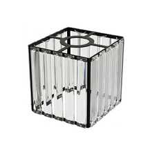 Pantalla de lámpara de cristal (solo pantalla), pantalla de lámpara de repuesto para lámpara de techo/lámpara empotrada, pantalla de linterna de cristal moderna, forma redonda/cilíndrica/cuadrada, opciones de color negro/dorado, pantalla de lámpara para decoración de iluminación interior, adecuada para sala de estar, dormitorio, accesorios de iluminación del pasillo - Multicolor - Ver 14