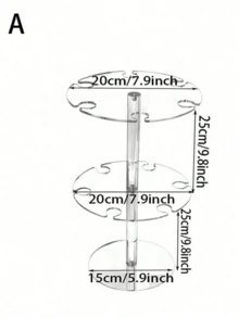1pc Elegant Acrylic Champagne Tower Glass Holder, Minimalist Modern Transparent Champagne Display Stand For Party, Wedding, Christmas - Transparent - View 15