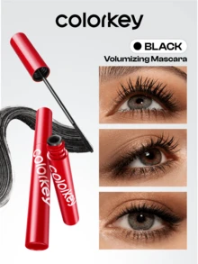COLORKEY Lengthening & Curling Mascara, Long-Lasting & Smudge-Proof, Defines & Curls Lashes Without Clumping, Ideal For Women & Girls In Spring/Summer, Suitable For Latte, Y2K, 90s, Cool Girl Makeup, Eye Makeup, Bridal Makeup, Birthday Gift, Vacation - Đỏ - Xem 11