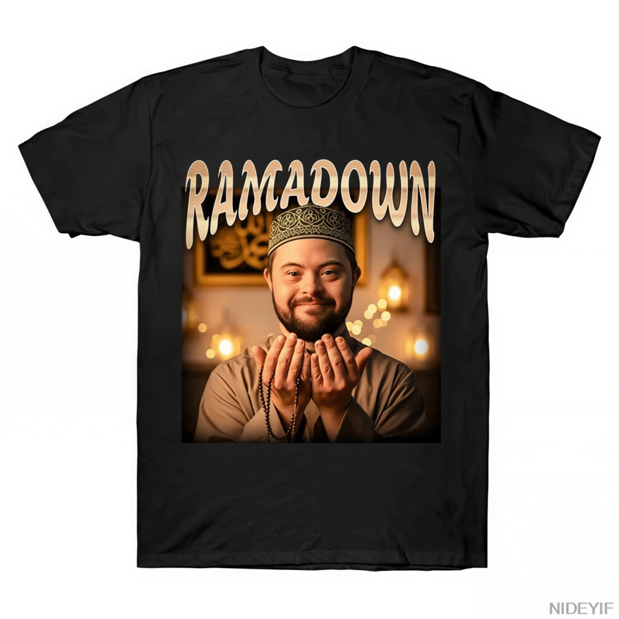 RAMADOWN MEME T-Shirt For Men And Women,100% Cotton T-Shirts,Short-Sleeve Tee Shirts J28 - màu đen - Xem 1