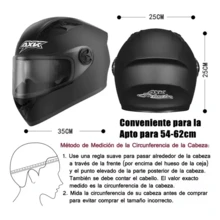 CASALIVA Casco Abatible Para Moto Deportivos Espejo Doble Motocicleta - A - Ver 3
