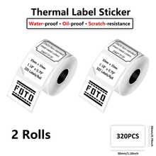 Giấy in nhãn nhiệt, giấy tự dính màu trắng, kích thước 50*50mm và nhiều kích cỡ khác nhau, có thể in tên/giá/logo, tương thích với máy in nhãn P50/M110 M221. - Xem 11