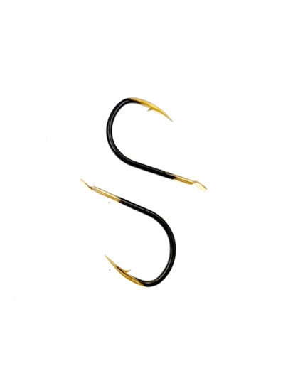 60pcs Black Gold Tungsten Steel Fish Hooks With Barbs, Suitable For Catching Crucian Carp, Bass, Carp, Fishing Tackle Accessories