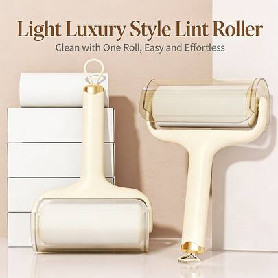 1pc Washable Lint Roller – Strong Adhesive Pet Hair Remover, Reusable Tear-Off Sticky Brush For Clothes & Furniture