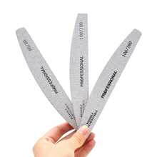 3/5/10/20/50pcs Nail Files, 100/180 Grit Sandpaper, Zebra Pattern Double-Sided Washable Coarse Files, Suitable For Removing Acrylic Nails And Extending Nails, Manicure Care Set, Salon & Home Use - Multicolor - View 4