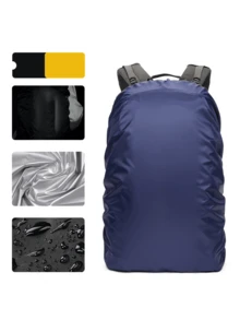 White Base Backpack Rain Cover, 30-40L Waterproof Rain Cover, Reflective Backpack Rain Cover, Dust-Proof/Anti-Theft/Cycling/Hiking/Camping/Travel/Outdoor Activities, Back To School - Multicolor - View 20