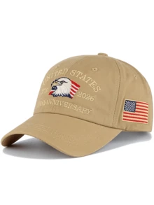 JZML 1 st unisex keps med broderad amerikansk flagga - A - Visa 18