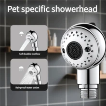 可调节宠物淋浴喷头，猫狗洗澡喷枪，家用及宠物美容按摩清洁配件 - 查看 10