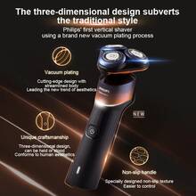 Afeitadora eléctrica Philips X5001 Wet & Dry con cabezales flotantes de 360°, 50 min de autonomía, resistente al agua IPX7, recargable por USB, SkinEase - Multicolor - Ver 3