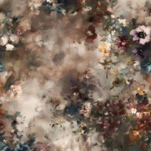 1 Roll, 44*300/500/1000 Cm, Vintage Floral Wallpaper, Hand-Painted Oil Painting Floral Removable Wallpaper, Bohemian Peel And Stick Contact Paper For Living Room Kitchen Bedroom Furniture Renovation, Textured Floral Wall Mural, American Retro Floral Wallpaper - E-Brown - View 12