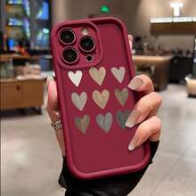 Gentle Earth-Tone Hearts: Nine Hand-Painted Expressions Of Love For IPhone 17 AIR 17 PRO 16 PRO 15  PRO MAX  14 PLUS 13 PRO 12 11 PRO XS MAX X XR A Perfect Gift Choice! - 卡其色 - 查看 2