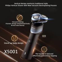 Afeitadora eléctrica Philips X5001 Wet & Dry con cabezales flotantes de 360°, 50 min de autonomía, resistente al agua IPX7, recargable por USB, SkinEase - Multicolor - Ver 2