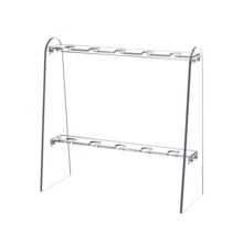 1pc Elegant Acrylic Champagne Tower Glass Holder, Minimalist Modern Transparent Champagne Display Stand For Party, Wedding, Christmas - Transparent - View 5