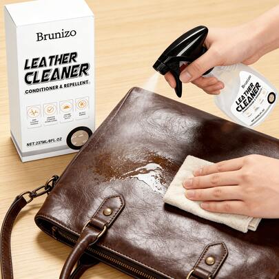 皮革清洁护理液，适用于家居、汽车座椅深度清洁，去除油渍和污渍，恢复光泽，适用于皮革沙发、皮革护理油、皮革清洁剂、皮革包袋、夹克等物品的清洁和保养。