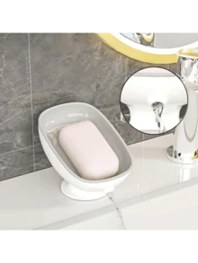 PS Soap Holder: Double-Layer Design, Convenient For Organized Soap Storage And Quick Drainage - Multicolor - View 5