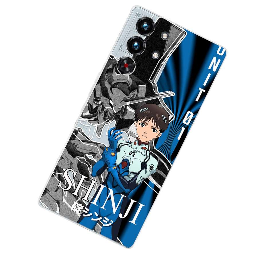 Funda Compatible con RedMágic Shinji Ikari Niño Eva 01 Protector GENESÍS Carcasa Anticaídas a Prueba De Golpes Evangelino TPU. - transparente - Ver 1