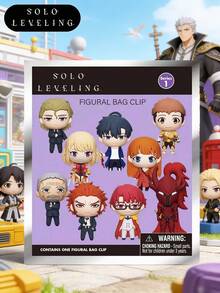 Crunchyroll مجموعة هدايا Solo Leveling مرخصة رسميًا صندوق عمي تمثال ثلاثي الأبعاد مشبك حقيبة تعليقات شخصية أنمي سلسلة مفاتيح أنمي مجموعة جامع أنمي ديكور حقيبة ظهر - متعدد الألوان - مشاهدة 1
