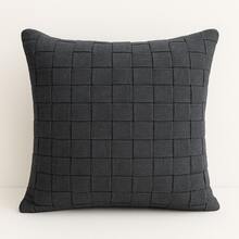 Macrame Cotton Ribbon Cushion Cover Boho Chic Rustic Trance Modern 45CM X 45CM - Black - View 10
