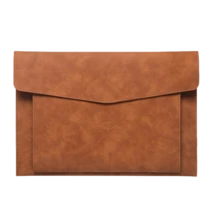 A4 Leather Document Bag File Folder Large Capacity Business Briefcase Waterproof Laptop Cases Office Organizer - A - View 18