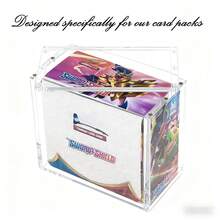 1pc Acrylic Booster Box Protector Case, Thick Scratch-Resistant Display Box - Clear - View 4