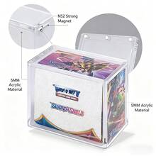 1pc Acrylic Booster Box Protector Case, Thick Scratch-Resistant Display Box - Clear - View 3